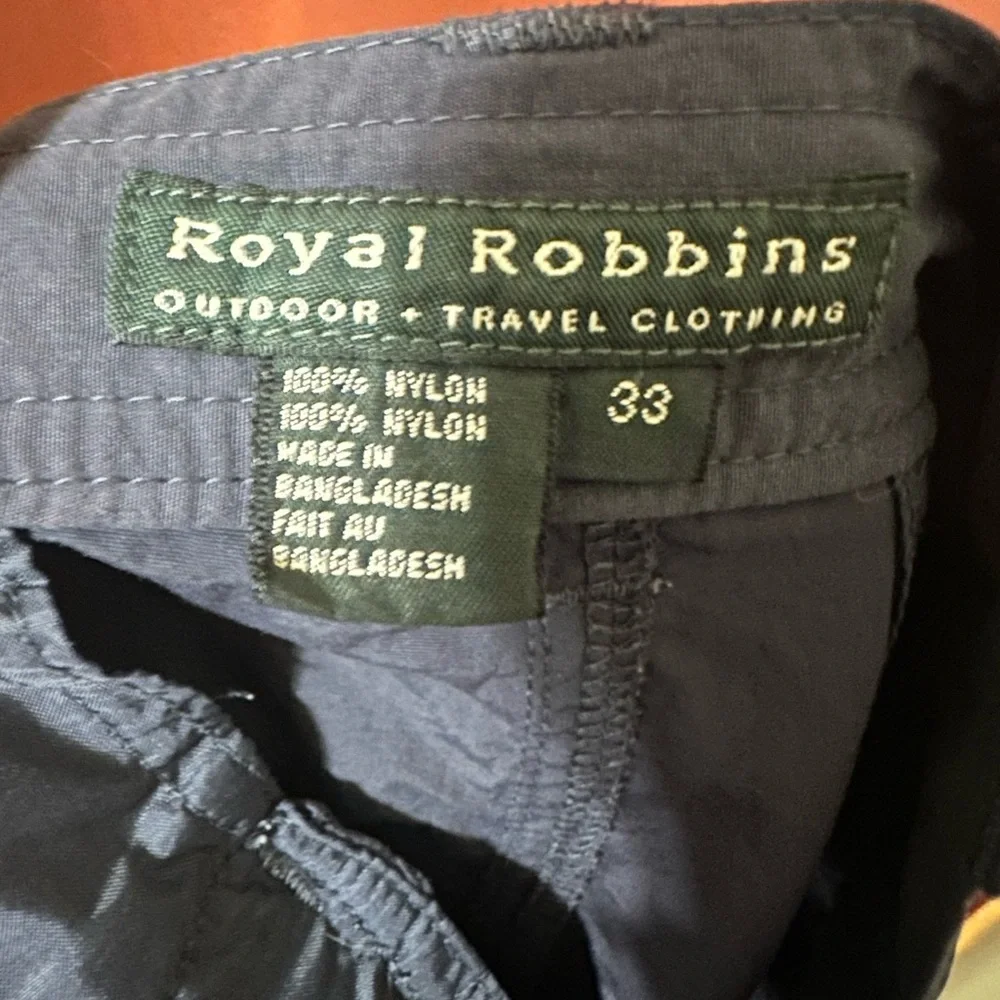 Royal Robbins Mens Size 33 Shorts Navy Cargo - Picture 7 of 8